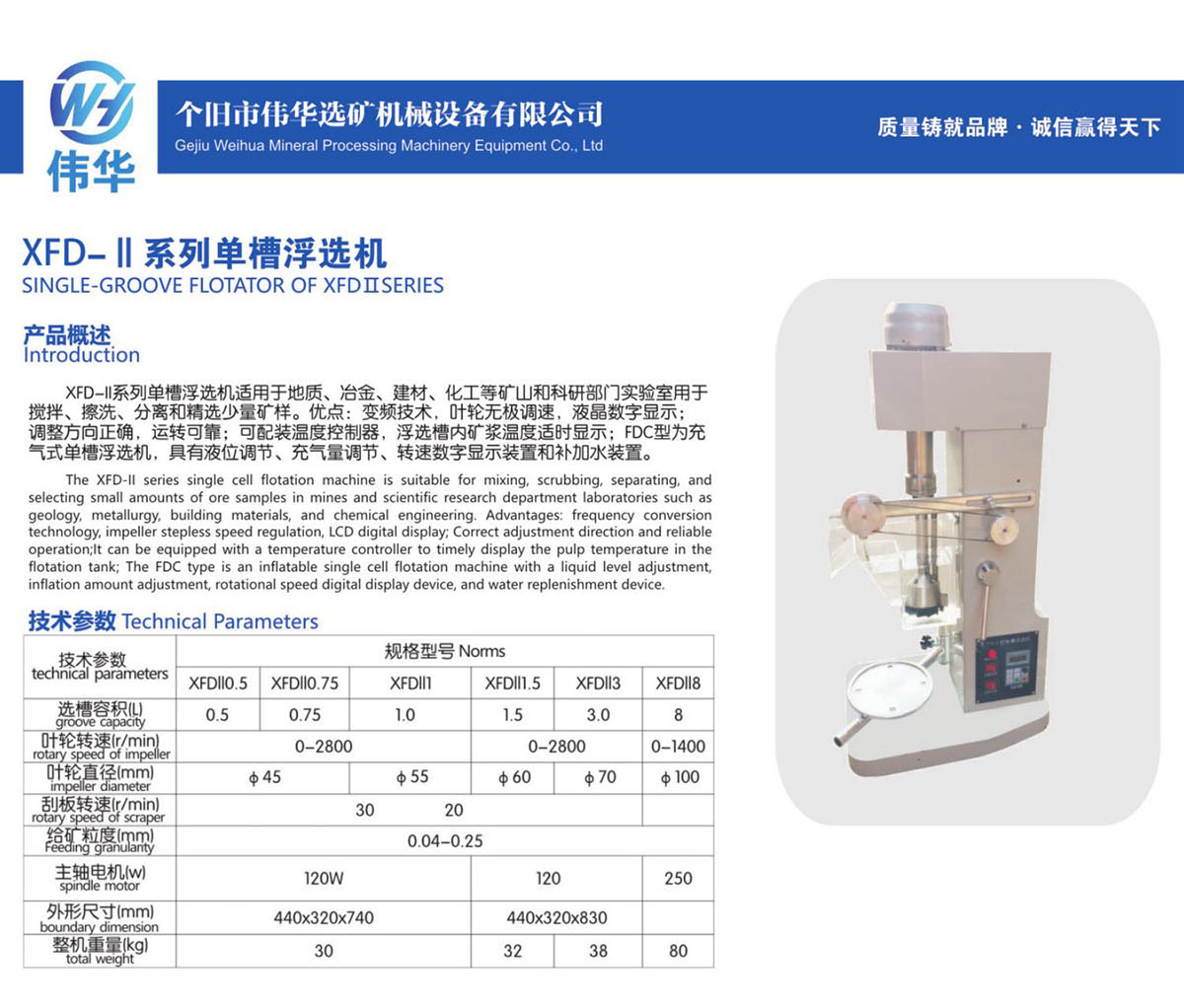 51、XFD-Ⅱ系列单槽浮选机SINGLE-GROOVE FLOTATOR OF XFDIISERIES.jpg